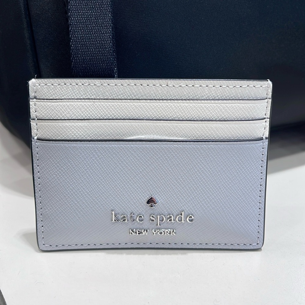 Kate Spade Madison Small Slim Card Holder
Platinum Grey Multi
NWT